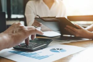 A person holding a clipboard